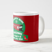 Happy Static Mobile Holiday Home Xmas - cadeau Grote Koffiekop (Voorkant rechts)