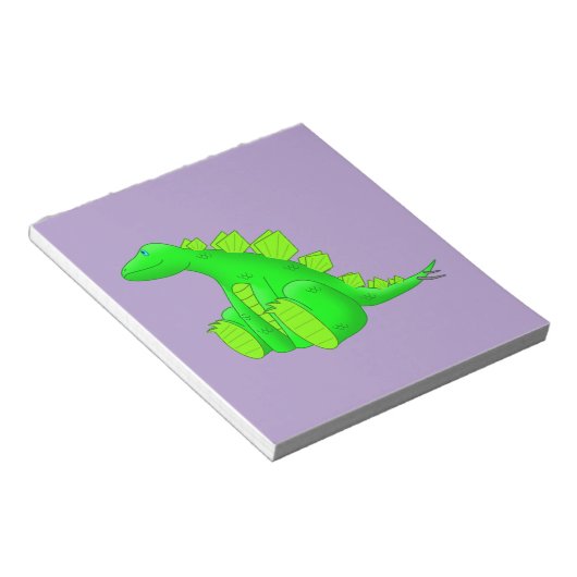 Happy Stegosaurus - Notitieblok (Schuin)