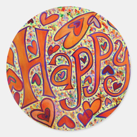Happy Sticker (Voorkant)