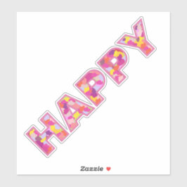 Happy Sticker