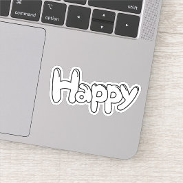 Happy Sticker