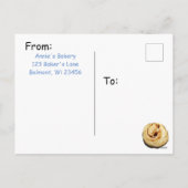 Happy Sticky Bun Feestdagen Briefkaart (Achterkant)