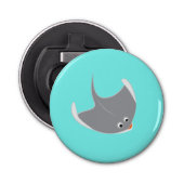 Happy Stingray Button Flesopener (Voorkant)