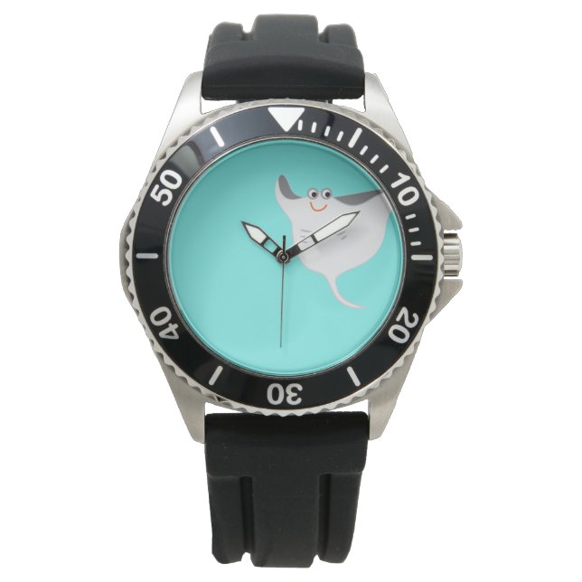 Happy Stingray Horloge (Voorkant)