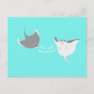 Happy Stingrays Briefkaart