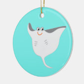 Happy Stingrays Keramisch Ornament (Links)