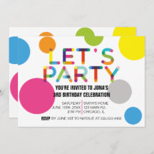 Happy Stippen Birthday Party Photo Invitation
