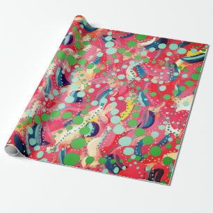 Happy-Stippen en afspeelvormen Cadeaupapier