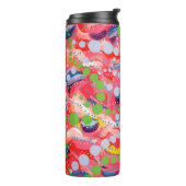 Happy-Stippen en afspeelvormen Thermosbeker (Gedraaid links)