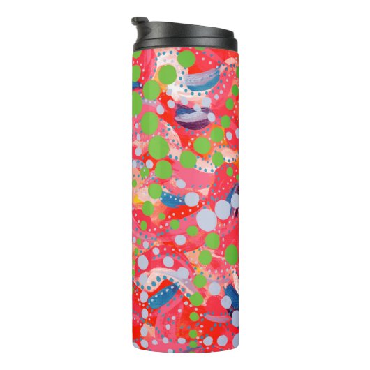 Happy-Stippen en afspeelvormen Thermosbeker (Geroteerd rechts)