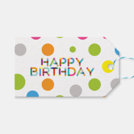 Happy Stippen Happy Birthday Cadeaulabel