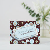Happy Stippen-insteekkaart voor Baby shower nodigt Briefkaart (Staand voorkant)