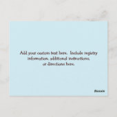 Happy Stippen-insteekkaart voor Baby shower nodigt Briefkaart (Achterkant)