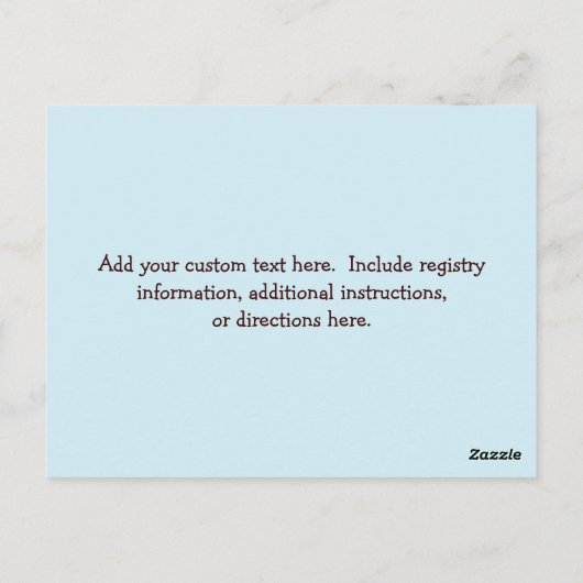 Happy Stippen-insteekkaart voor Baby shower nodigt Briefkaart (Achterkant)