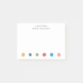 Happy Stippen Personalized Teacher Post-it Notes (Voorkant)