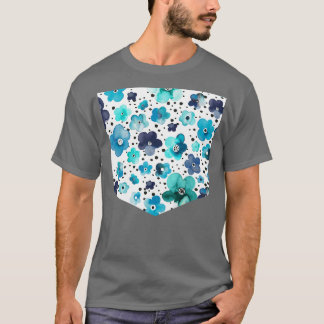 Happy Stippen Spring Flowers positiviteit T-shirt