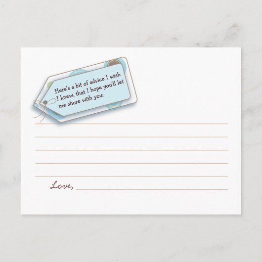 Happy Stippen Words of Advice Kaart for Mam to be (Achterkant)