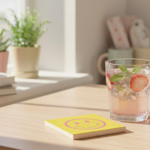 Happy Stone-Onderzetter Stenen Onderzetter