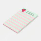 Happy Strawberry Berry Belangrijke dingen Post-it® Notes (Schuin)