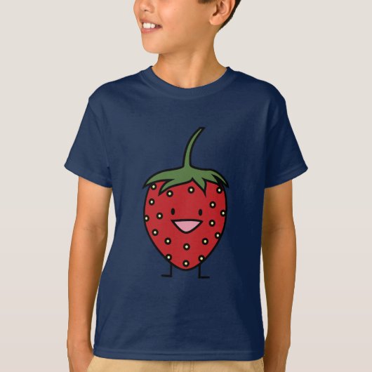 Happy Strawberry T-shirt (Voorkant)
