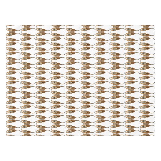 Happy Stretching Bengal Tiger Tablecloth Tafelkleed (Voorkant (Horizontaal))