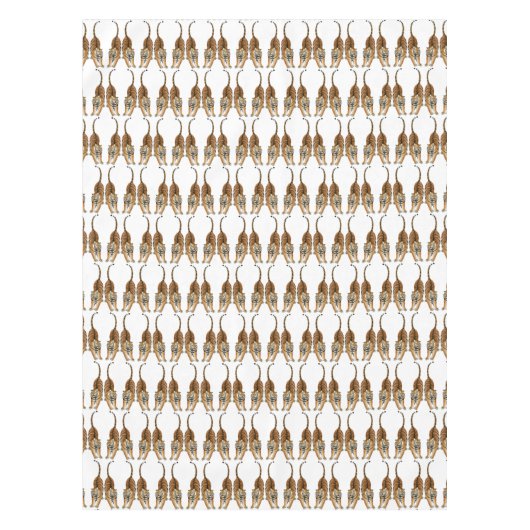 Happy Stretching Bengal Tiger Tablecloth Tafelkleed (Voorkant)