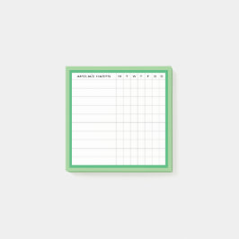 Happy Stripe Collectie Habit Tracker in Groen Post-it® Notes