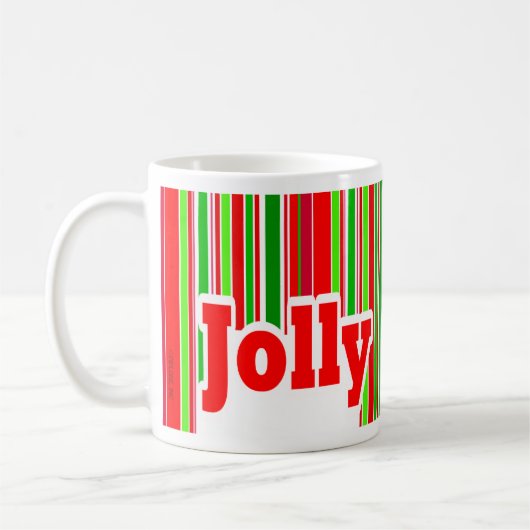 Happy Stripe JOLLY Mok (Links)