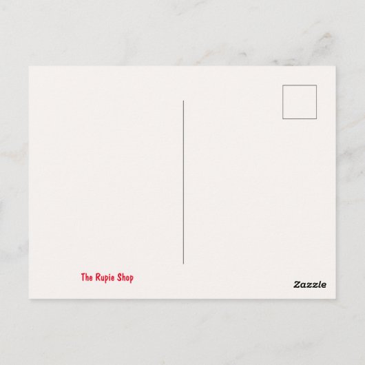 Happy Striped Skunk Briefkaart (Achterkant)