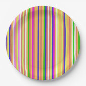 Happy Stripes Papieren Bordje (Voorkant)