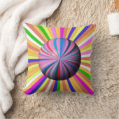 Happy Stripes with Center Sphere Kussen (Deken)