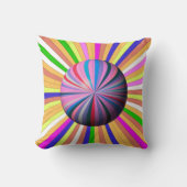 Happy Stripes with Center Sphere Kussen (Voorkant)