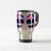 Happy Sugar Skull Design Reisbeker (Voorkant rechts)