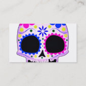 Happy Sugar Skull Design Visitekaartje (Achterkant)