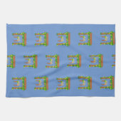 Happy Sukkot Day, met citroenen. Theedoek (Horizontaal)