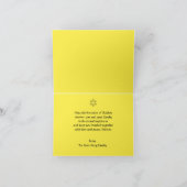 Happy Sukkot English Hebrew Holiday Greeting Kaart (Binnen)