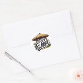 Happy Sukkot Joodse feestdag Chanoeka Ronde Sticker (Envelop)