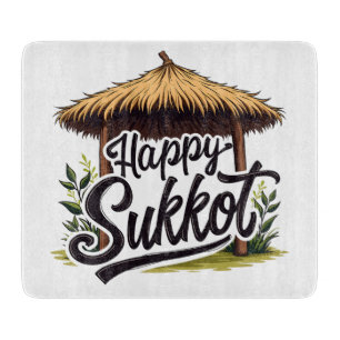 Happy Sukkot Joodse feestdag Chanoeka Snijplank