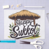 Happy Sukkot Joodse feestdag Chanoeka Tissuepapier (Craft)