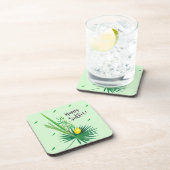 Happy Sukkot Lulav en Etrog Waterverf Pattern Bier Onderzetter (Rechterzijde)