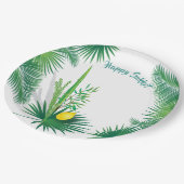Happy Sukkot Lulav en Etrog Waterverf Pattern Papieren Bordje (Gekanteld)