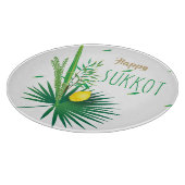 Happy Sukkot Lulav en Etrog Waterverf Pattern Snijplank (Hoek)