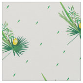 Happy Sukkot Lulav en Etrog Waterverf Pattern Stof (Close Up)