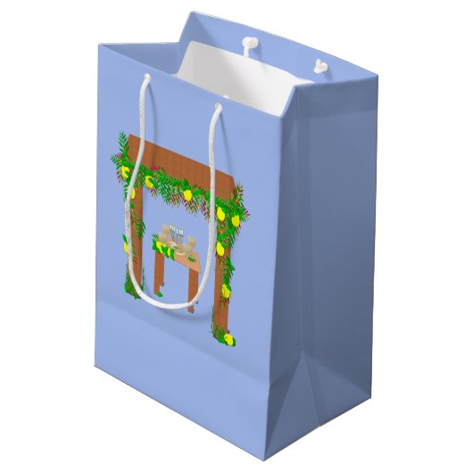 Happy Sukkot Medium Cadeauzakje (Achterkant Gekanteld)