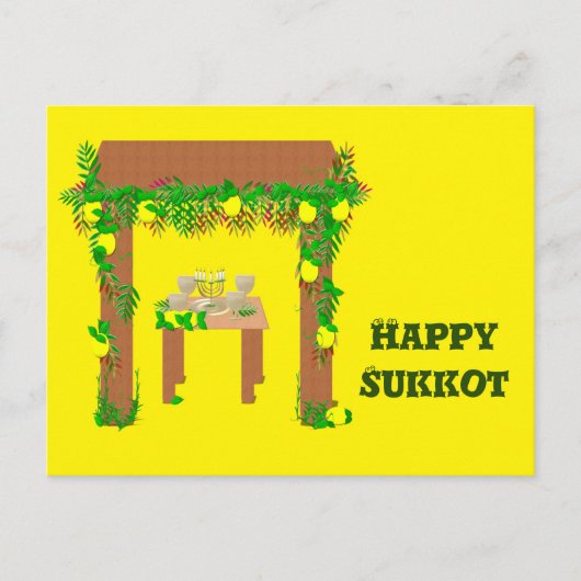 Happy Sukkot, persoonlijk Briefkaart (Voorkant)
