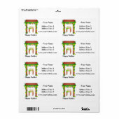 Happy Sukkot, persoonlijk Etiket (Full Sheet)