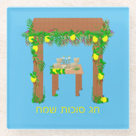 Happy Sukkot, persoonlijk Glazen Onderzetter