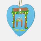 Happy Sukkot, persoonlijk Keramisch Ornament (Links)