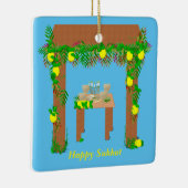 Happy Sukkot, persoonlijk Keramisch Ornament (Rechts)