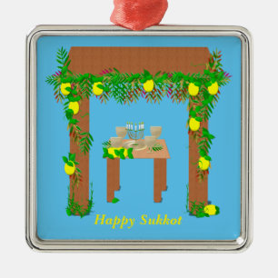 Happy Sukkot, persoonlijk Metalen Ornament